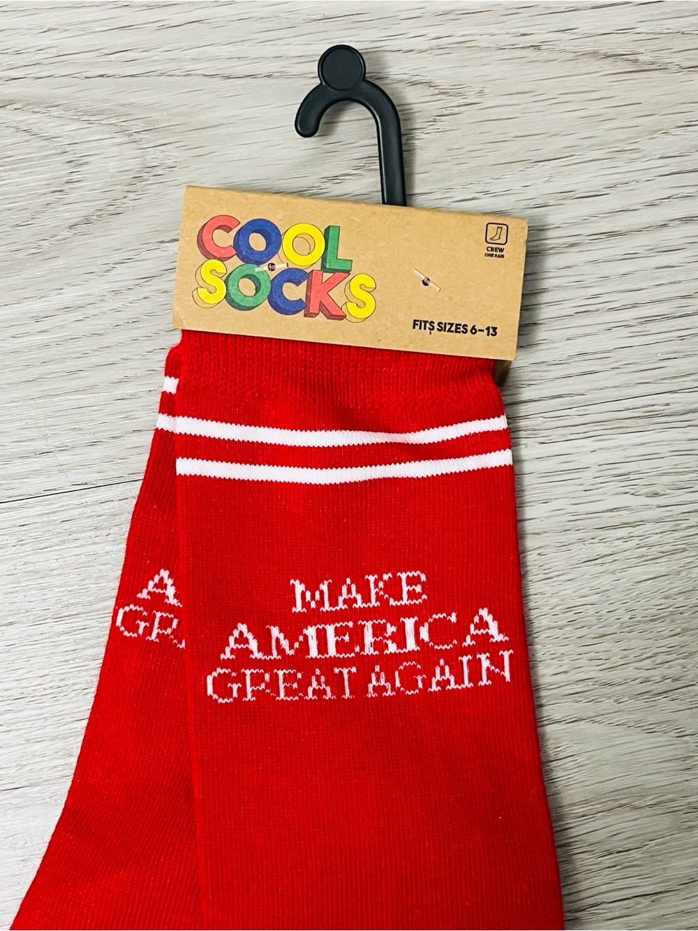 Red 'Make America Great Again' Crew Cool Socks
